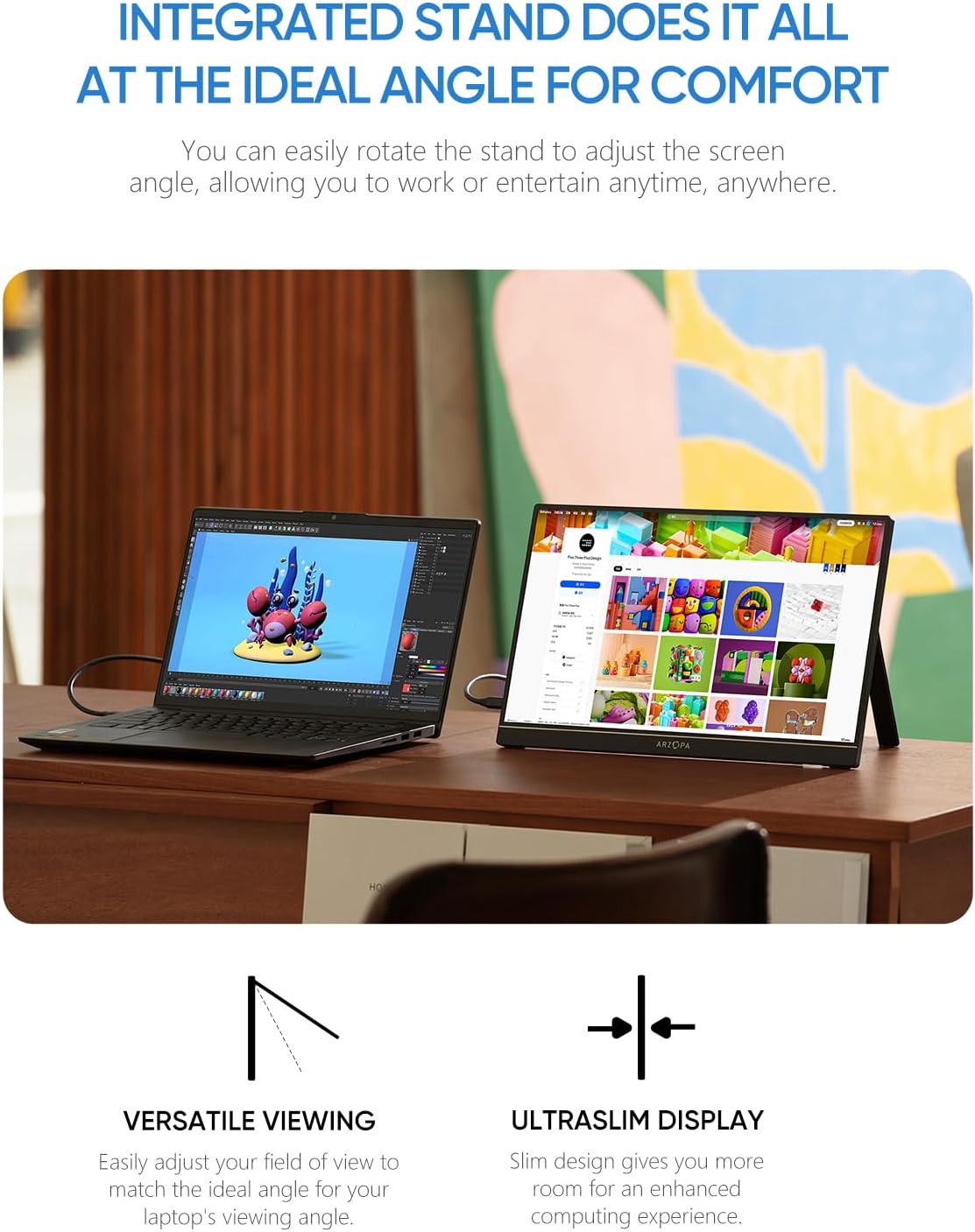 Monitor portátil para juegos de 16.1 pulgadas y 144 Hz, lap, PC, PS5, Mac.