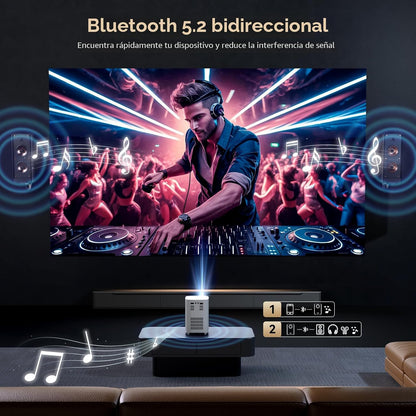 Proyector WiFi Bluetooth 1080P 4K cine en casa