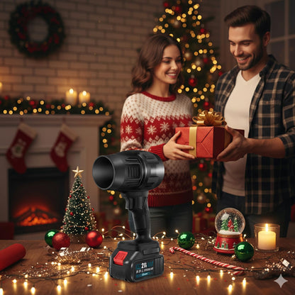Soplador de hojas inalámbrico Saker, 180000 RPM con velocidad ajustable.