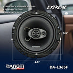 Altavoces coaxiales de 3 vías, 6.5" rango completo, 250W, para coche.