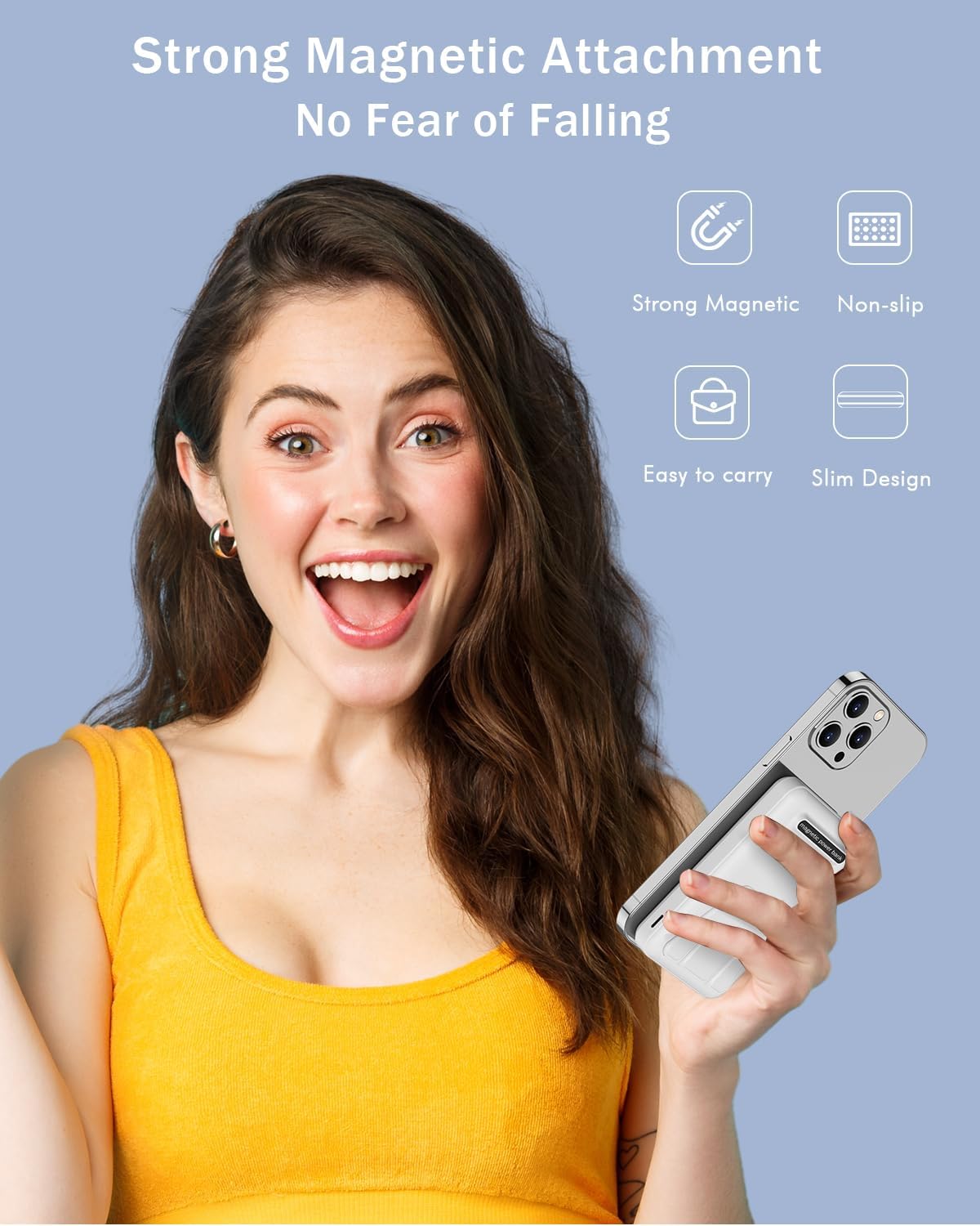 Bateria Externa Carga Rapida Inalámbrico Portatil