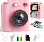 Cámara para niños, digital HD 1080P, tarjeta SD, impresión y selfie.