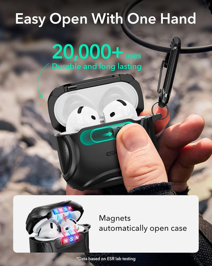 Funda para AirPods, ESR, HaloLock, MagSafe, a Prueba de caídas.
