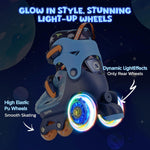 Patines 4 Ruedas SULIFEEL Ajustables Para Niños Con Luces TALLA XS