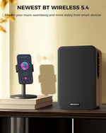 Altavoces de estantería, 36W Bluetooth 5.4, audio digital 5", AUX-RCA.
