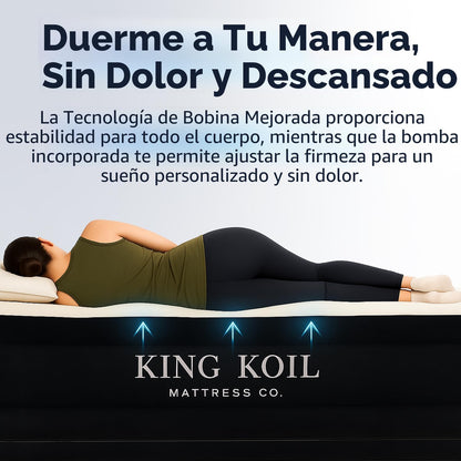 Colchón de aire individual King Koil con bomba incorporada — vista 4