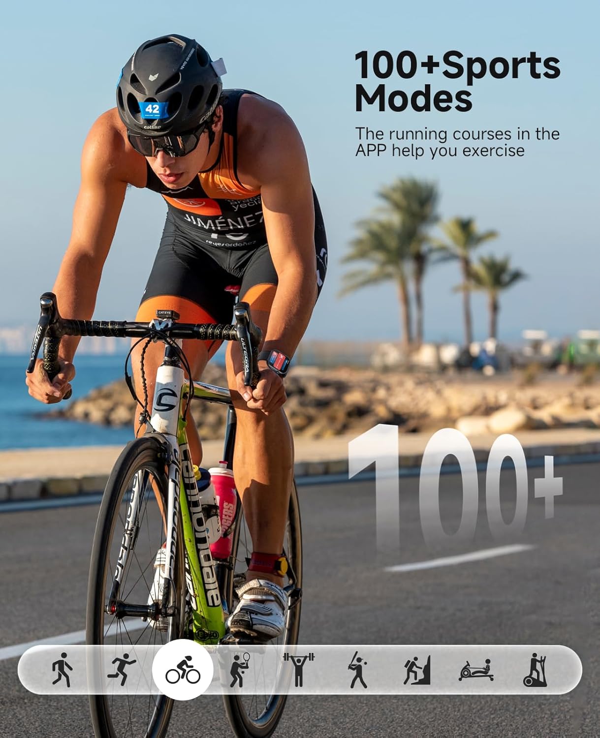 Reloj inteligente, monitor de presión arterial SOUYIE. (USADO)