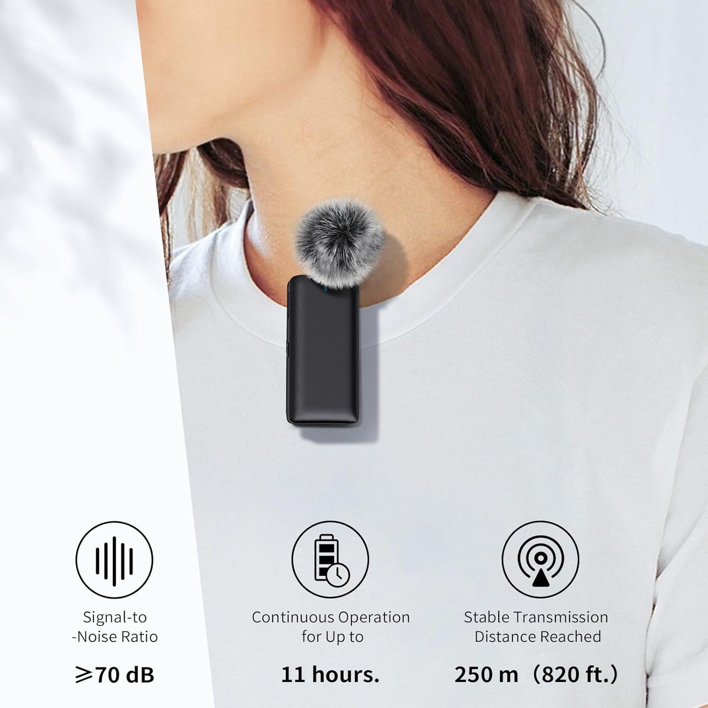 Micrófono inalámbrico con cancelación de ruido.(USADOS)