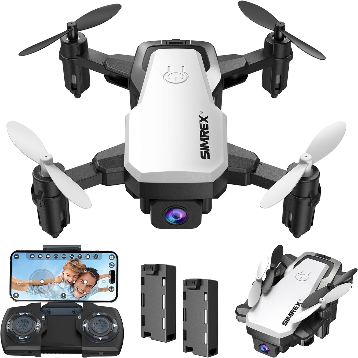 Mini Drone con cámara 720P HD, plegable, control de gravedad.