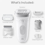 Afeitadora y recortadora para mujeres, húmedo y seco, Braun Silk-épil 7.