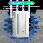 Amplificador de señal WiFi para el hogar, hasta 45 dispositivos.