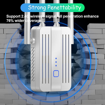 Amplificador de señal WiFi para el hogar, hasta 45 dispositivos.