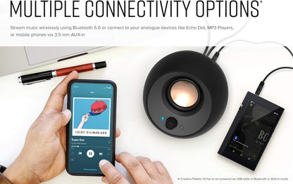 Altavoces Creative Pebble V3 USB-C Bluetooth 5.0