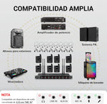 Set de Micrófonos Inalámbricos Tonor TW388, UHF 8 X 12 (USADO)