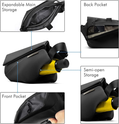 Bolso bandolera multiusos impermeable antirrobo. NIID R1