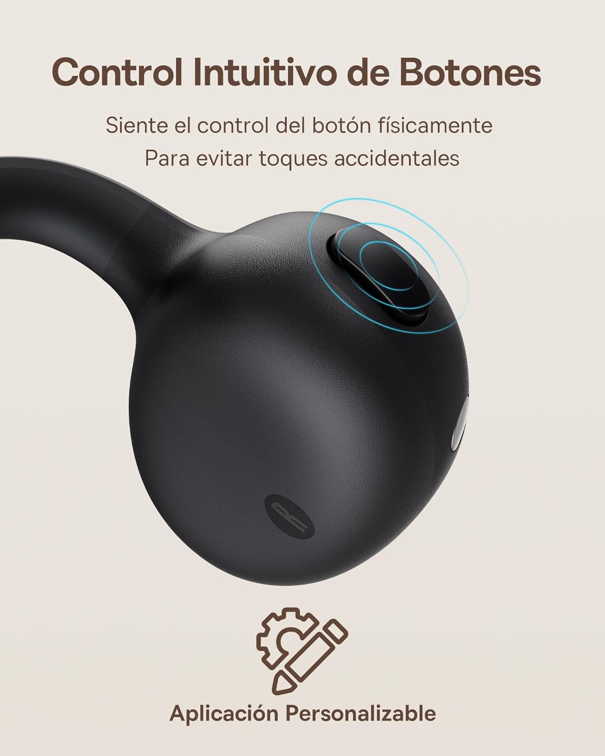 Auriculares abiertos de clip, Baseus MC1, BT , iPhone, Android.(USADO).