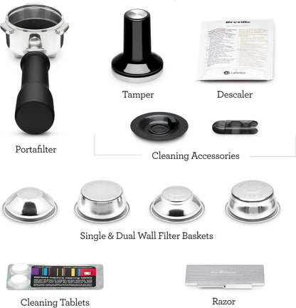 Máquina de café espresso Bambino Plus, Breville BS500, Stainless Steel