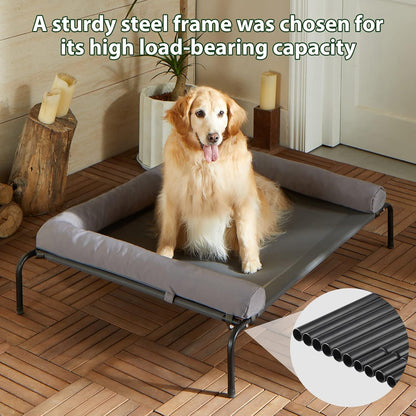 Cama Elevada M Refrescante para Perros Portátil (con detalle)