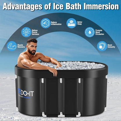 Tina de Hielo XL 130 Gal ICEDOO Wxtkkom Plegable Portátil