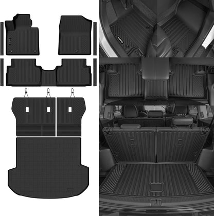 4 Tapetes para Hyundai Santa Fe 2021-2023 marca Naibeve.