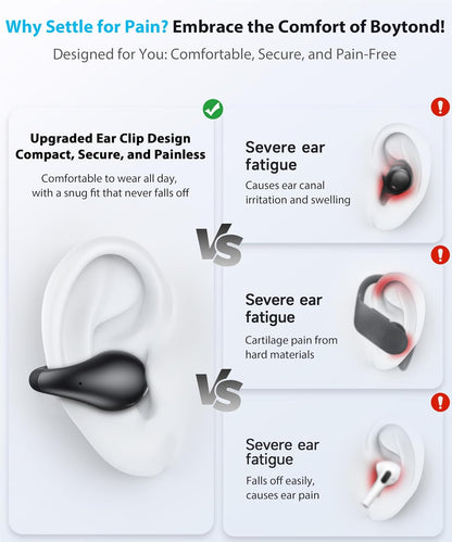 Auriculares de conducción ósea Bluetooth inalámbricos fitness