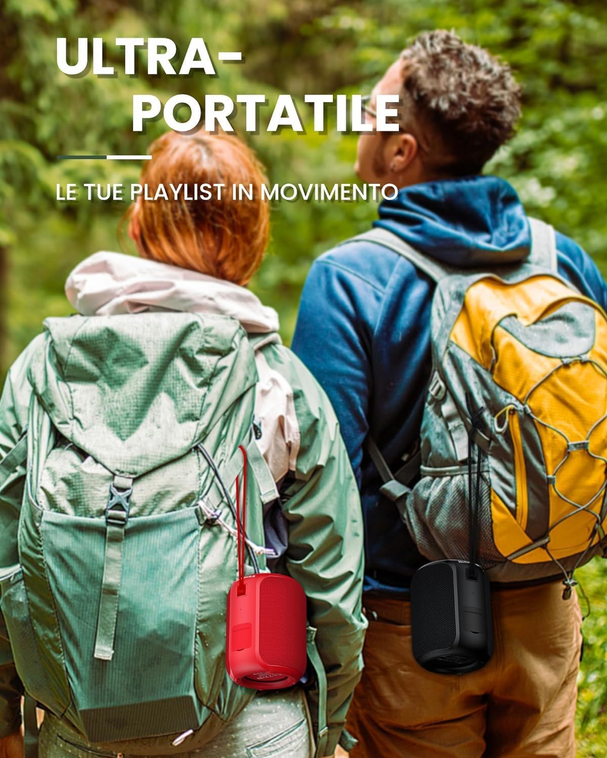 Altavoz, bocina inalámbrica portátil, Bluetooth, impermeable.