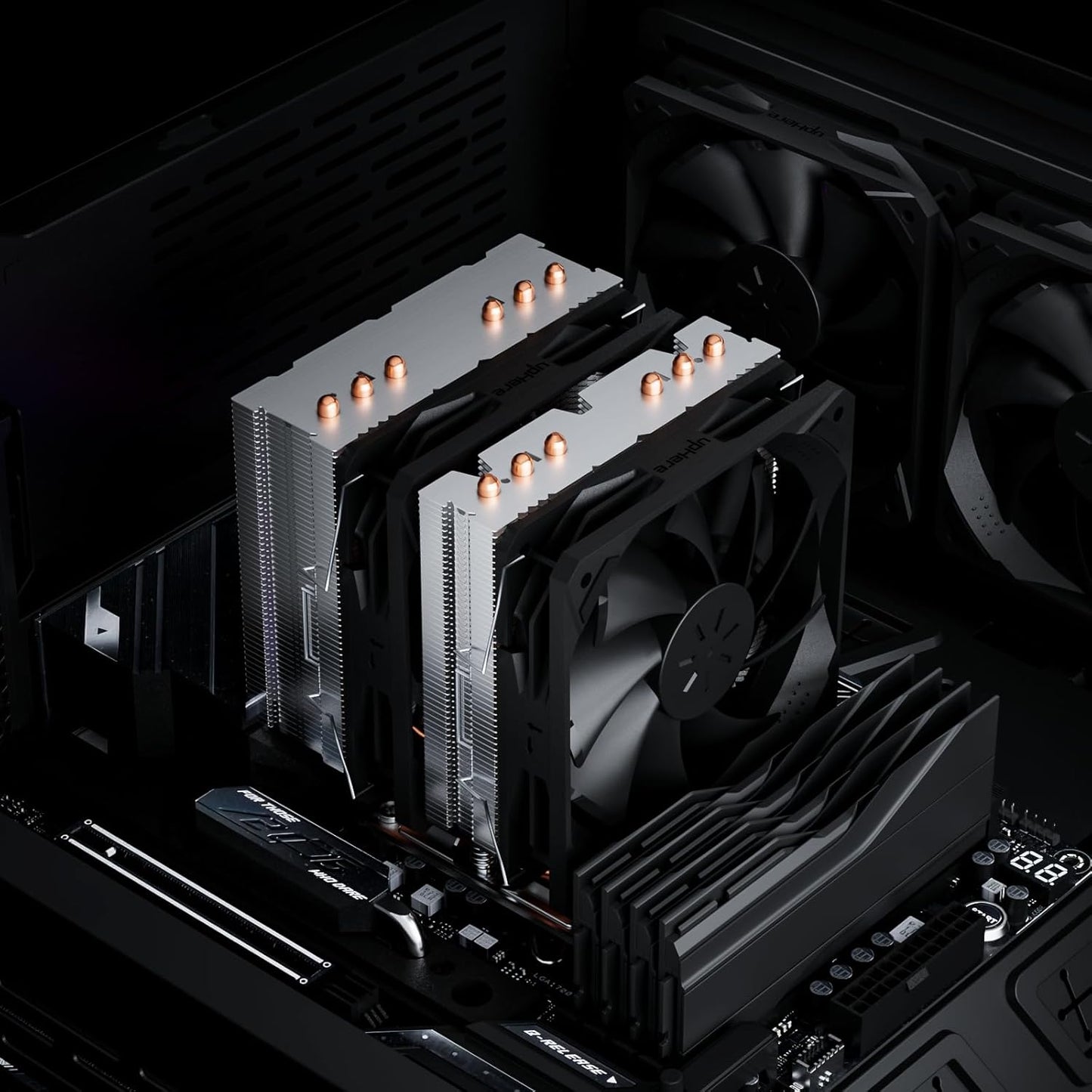 Enfriador de aire para CPU con 6 tubos de calor. UpHere