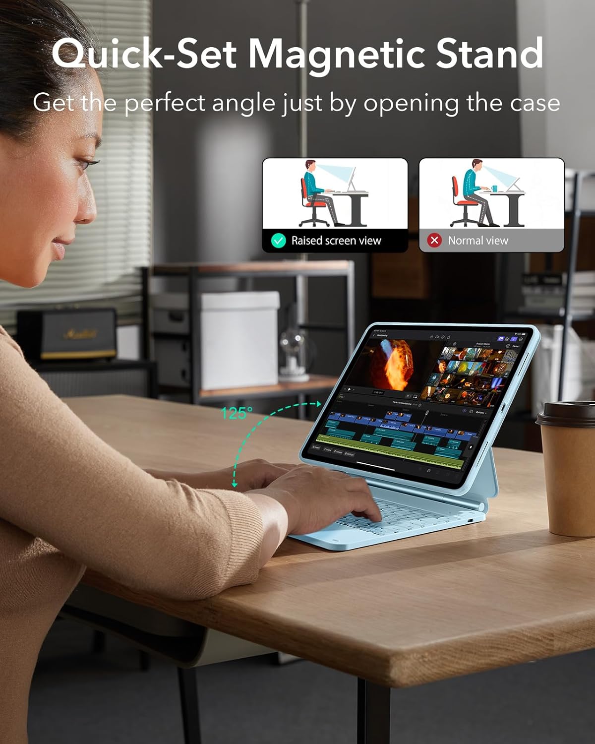 ESR Funda extraíble teclado iPad Air 13" OPENBOX