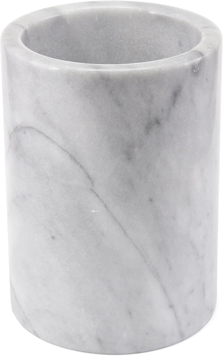 Soporte para utensilios de cocina y enfriador de vino, mármol blanco natural