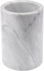 Soporte para utensilios de cocina y enfriador de vino, mármol blanco natural