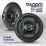 Altavoces coaxiales de 3 vías, 6.5" rango completo, 250W, para coche.