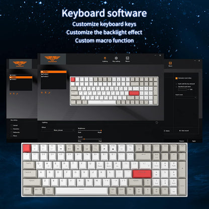 Teclado Newmen GM1000 Mecánico Inalámbrico BT