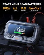 Arrancador con compresor de aire, Yaberauto YA90, todo gas/12 L diesel.