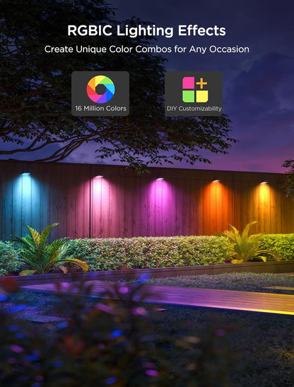 Luces de Cerca Govee H6078, Multicolor con Control Inteligente, IP65