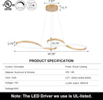 Lámpara LED colgante Sunmoo, Para Techo, Ajustable y Contemporánea.