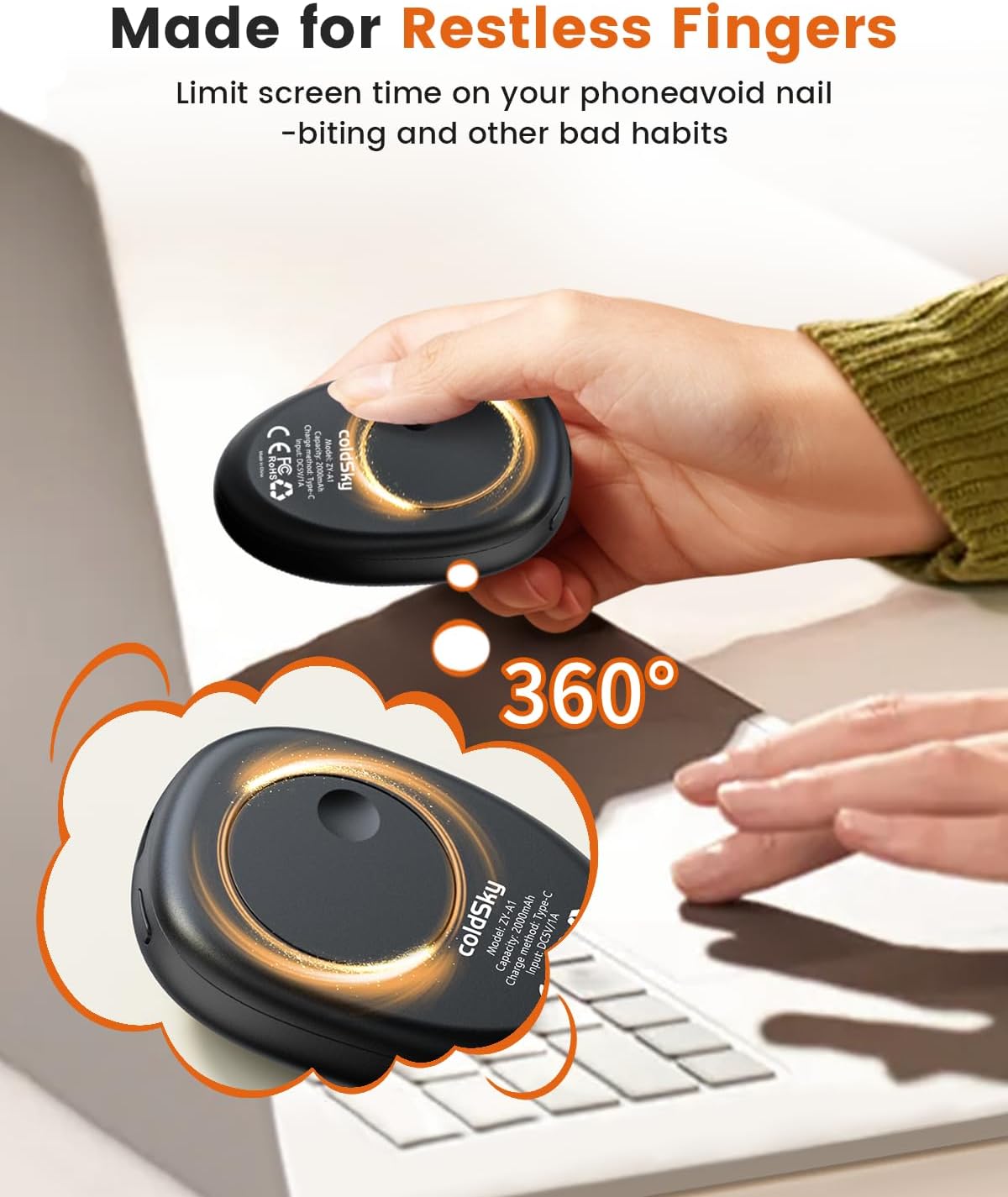 Coldsky- Calentadores De Manos Recargables Magnético 2 En 1