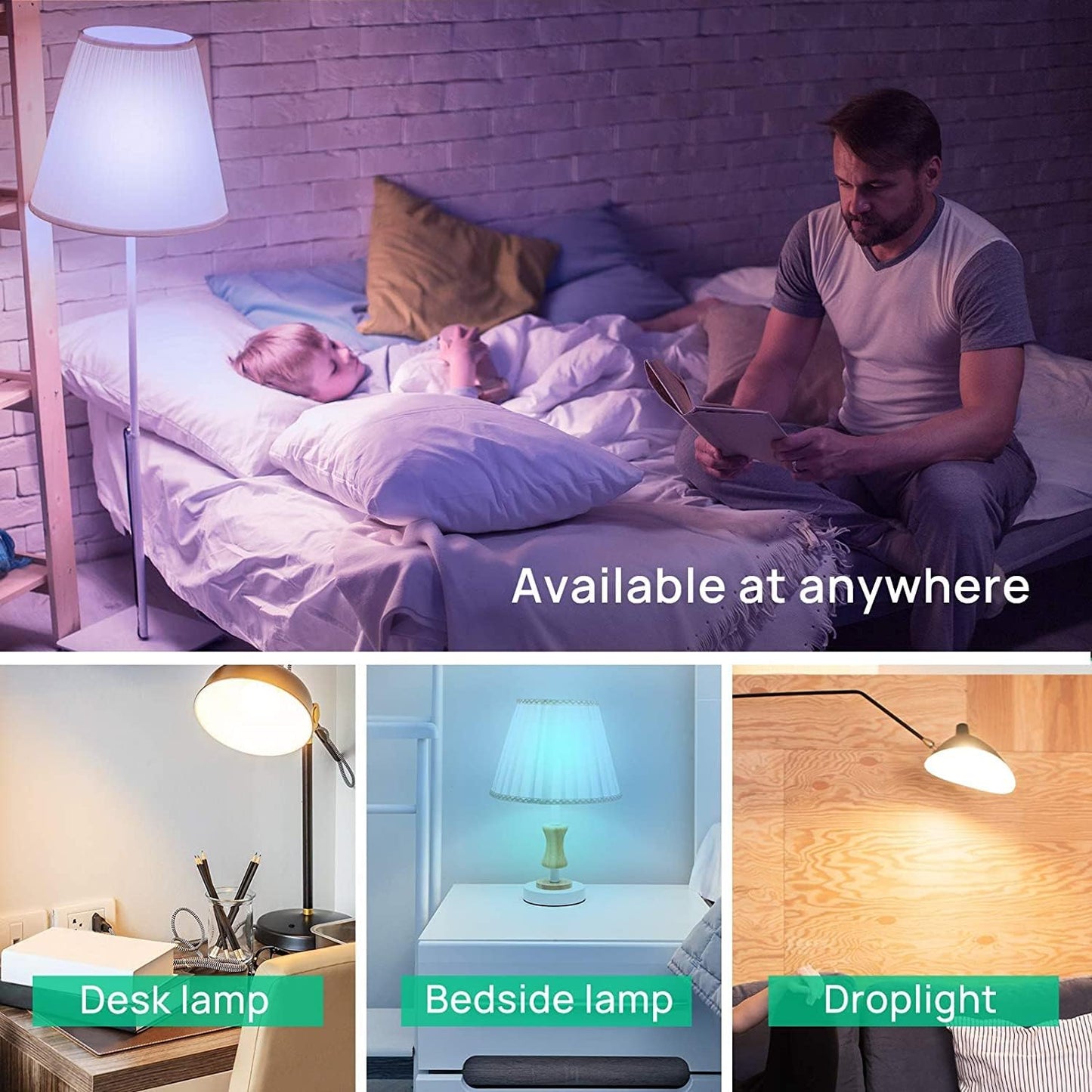 Bombillas inteligentes, WiFi, funciona con Alexa, cambio de color.
