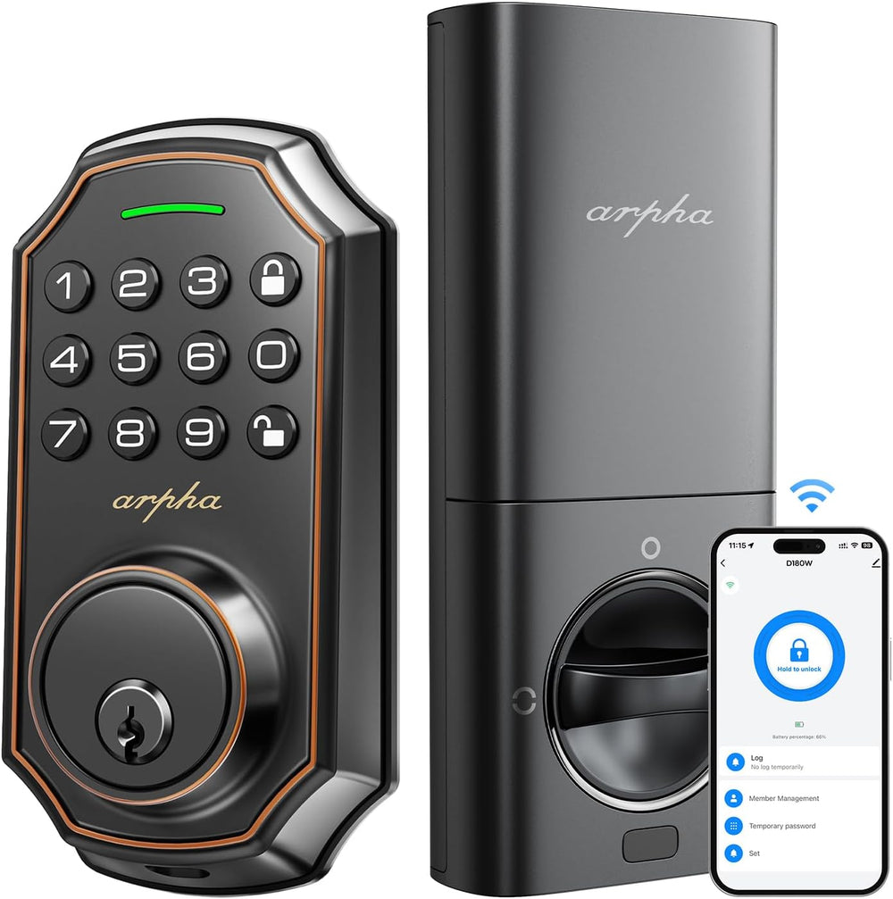 Cerradura Inteligente ARPHA D180W WiFi Alexa Google Assistant