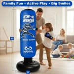Saco de boxeo inflable azul Ninja de 63 pulgadas para niños — vista 5