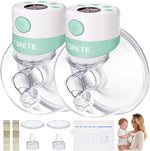Extractor de leche doble portátil, con 2 modos, 9 niveles, TSRETE S12 VERDE