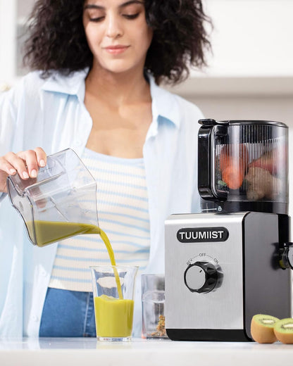 Máquina extractora de jugo Tuumiist TM-780SJ de prensado en frío, 6.5"