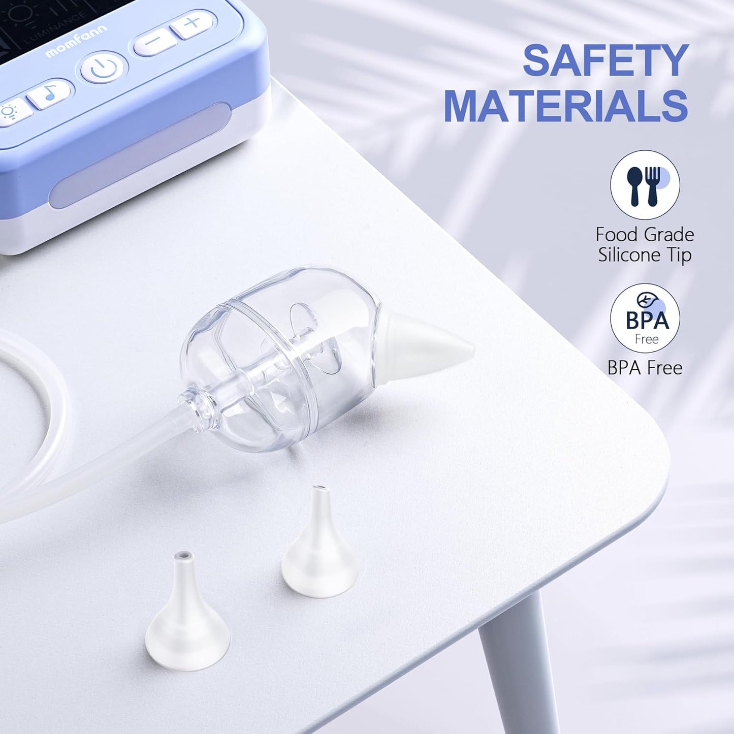 Aspirador nasal para bebé, eléctrico,  9 niveles de succion.