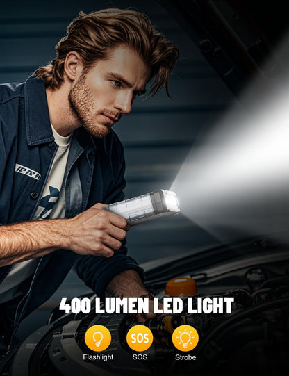 Arrancador de coche de 3000A, Sharmeal GL985, portátil con luz LED.