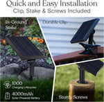 Guirnalda de luces, Impermeable, Solar, Exterior, 15 luces (USADO).