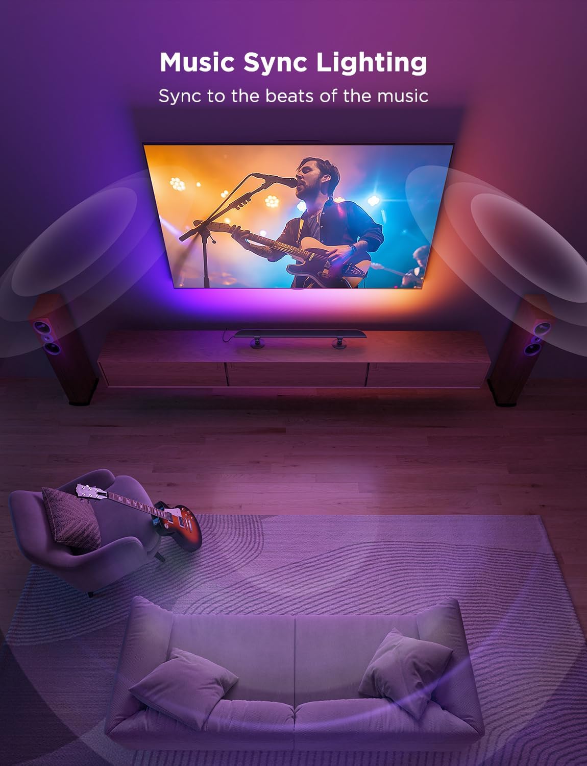 Govee Smart TV Light Bar, Barra de luz LED.