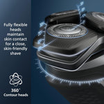 Afeitadora recargable, Philips Norelco Shaver 5400, húmedo y seco.