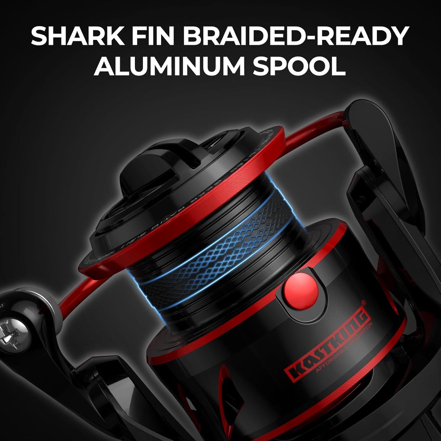 KastKing Sharky Baitrunner carrete de pesca giratorio Fibra de carbono 10+ 1