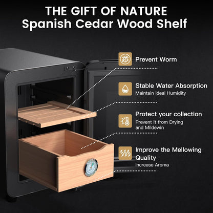 Humidor Eléctrico De 8 Litros  KINCHII
