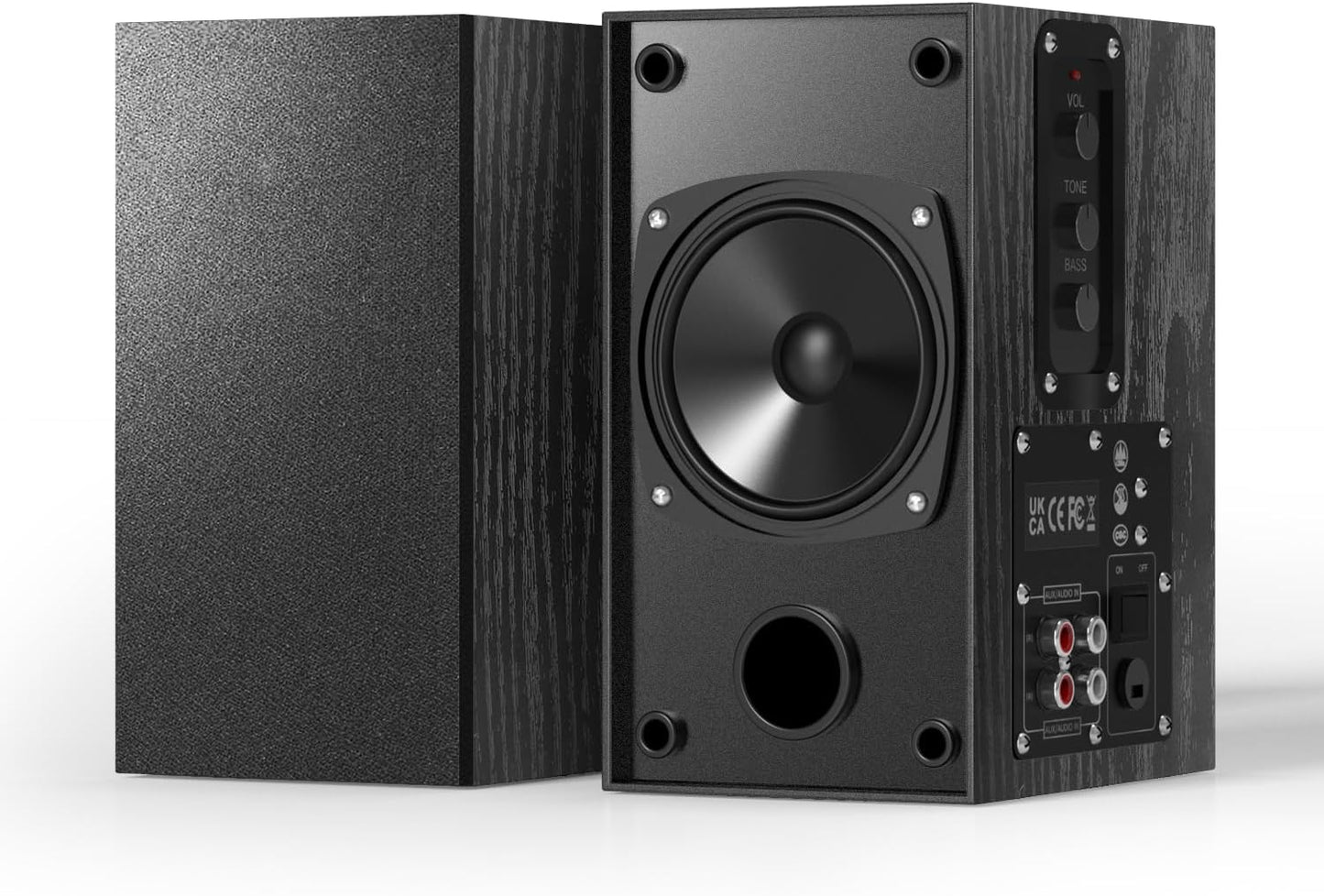 Altavoces envolventes, de estantería, 3.5-RCA, estantería y pared.