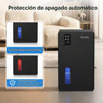 Deshumidificador portátil con luz ambiental de colores para dormitorio o sótano